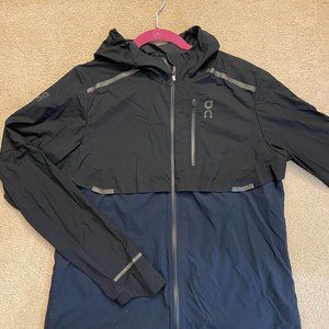 On Running Weather Jacket - XL, Black and Blue